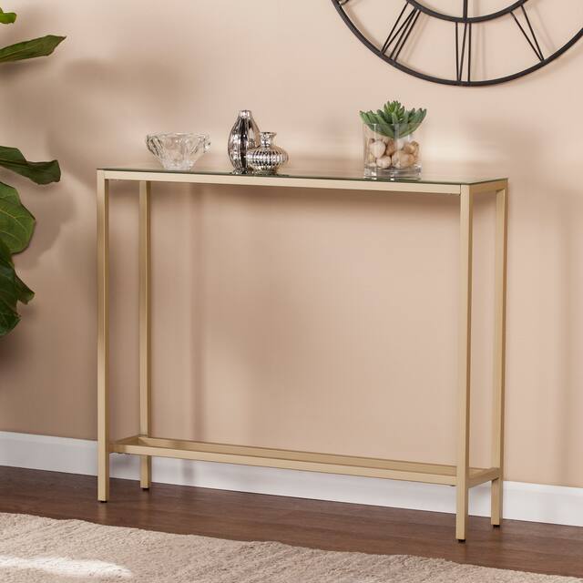 Silver Orchid Ham Narrow Console Table