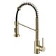 preview thumbnail 17 of 20, Kraus Bolden 1.8 GPM 18" Pull-Down Spray Kitchen Faucet with Spot Free Antique Champagne Bronze