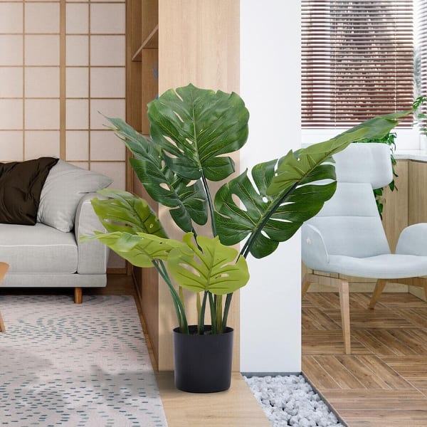 Large Artificial Plants Plastic Green Plant Pots Artificial Palm Tree