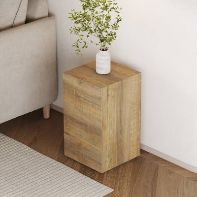 Modern MDF Coffee Table, Light Wood Color Texture Patterns, Stylish Design, 12*12*19.6