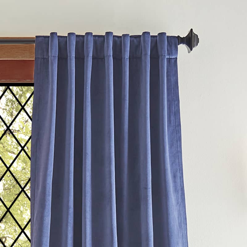 Martha Stewart Lucca Velvet Blackout Curtains - Panel Pair or Valance