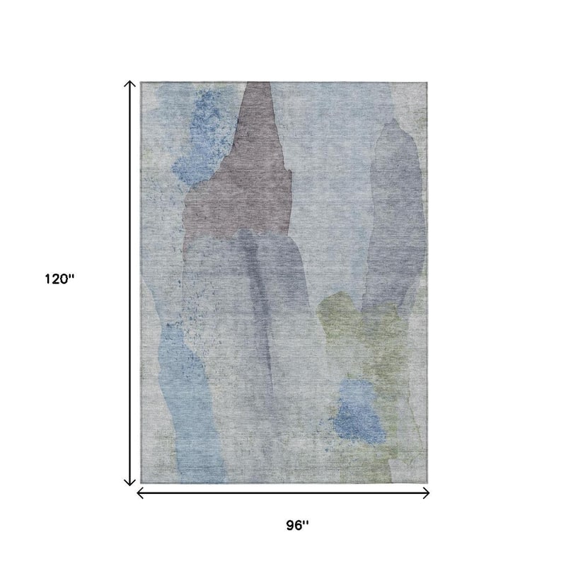 HomeRoots Abstract Transitional Rectangle Outdoor Rug