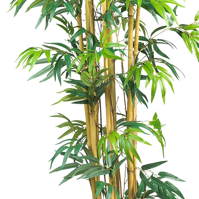 Bamboo Silk Tree 6ft - Faux Bamboo Plant Indoor Decor - Realistic Artificial Tree for Home Office - 6ft.