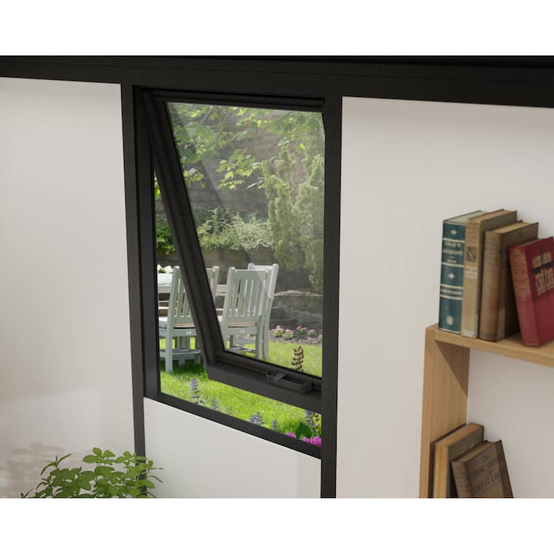 Copenhagen 9 ft. x 11.5 ft. Black Studio Shed and Backyard Office - 11 ft. x 9 ft