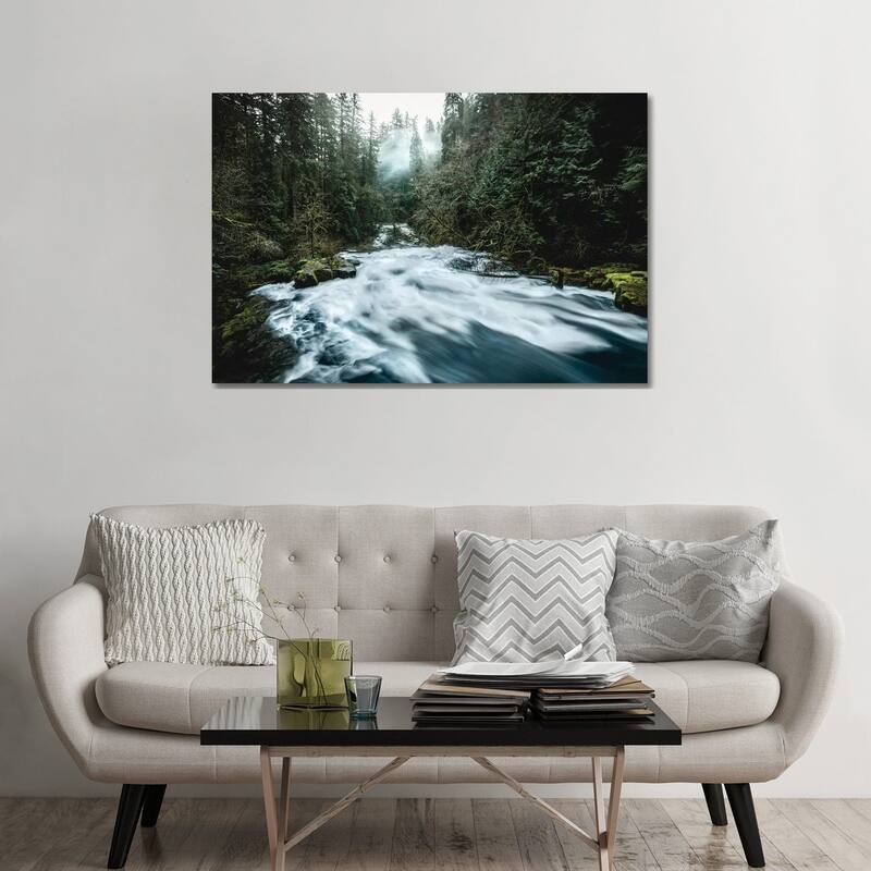 iCanvas "Pacific Northwest River And Trees II" by Nature Magick Canvas Print - 32x48x1.5