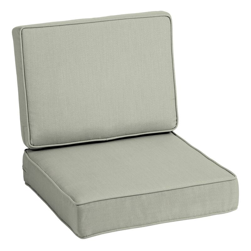 Arden Selections ProFoam Acrylic Deep Seat Cushion Set - 1 Count - Light Grey Acrylic