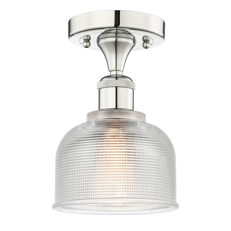 Innovations Lighting Edison Dayton - 1 Light 6" Semi-Flush Mount