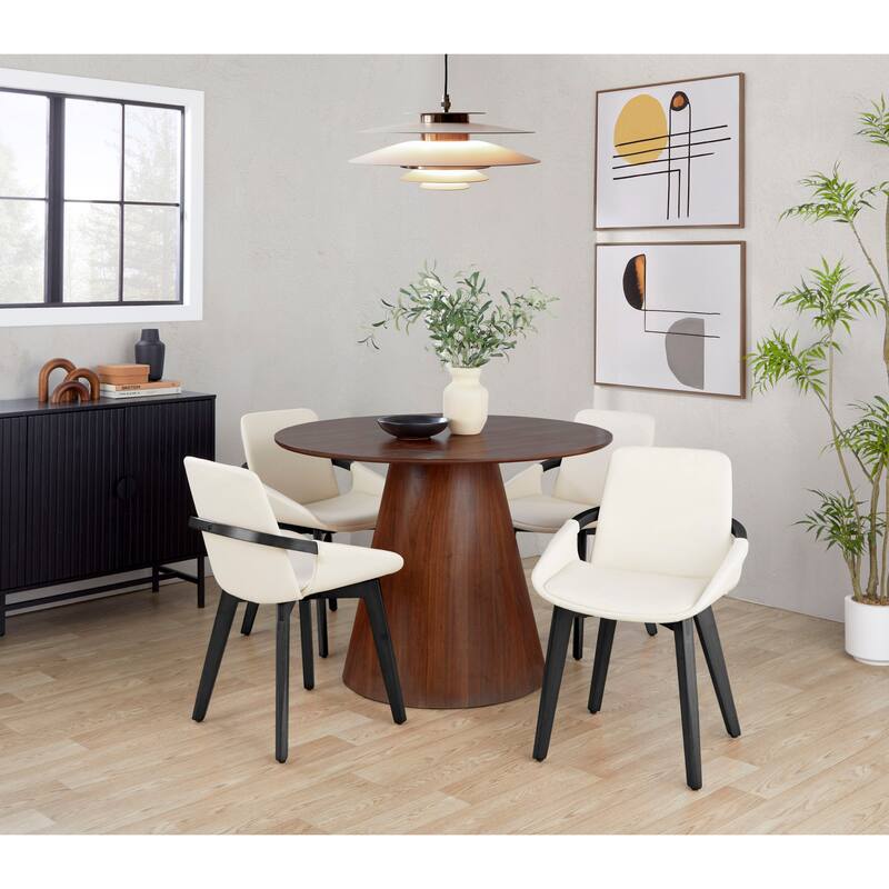 Porch & Den Pugo Contemporary Chair with Black Finish