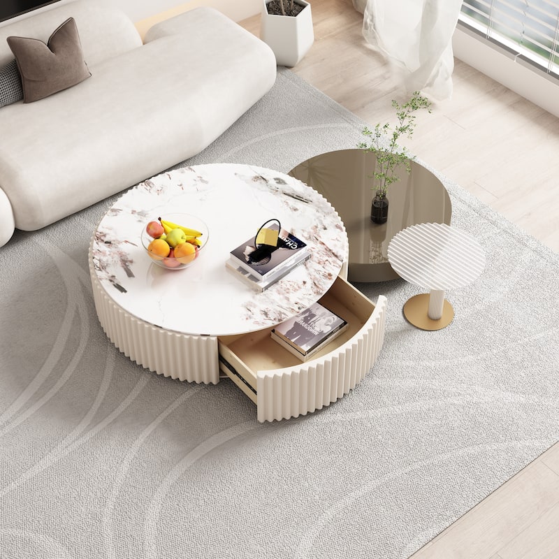 JASIWAY Modern Creative End Table Coffee Side Table Set