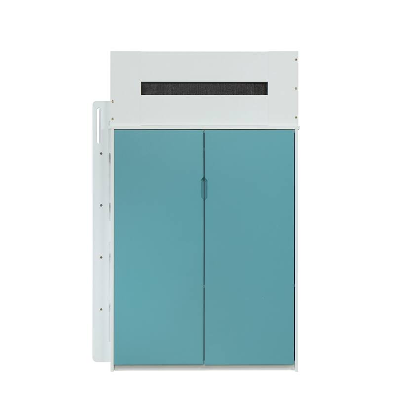 Spivey Twin Loft Bed with Built-in Desk