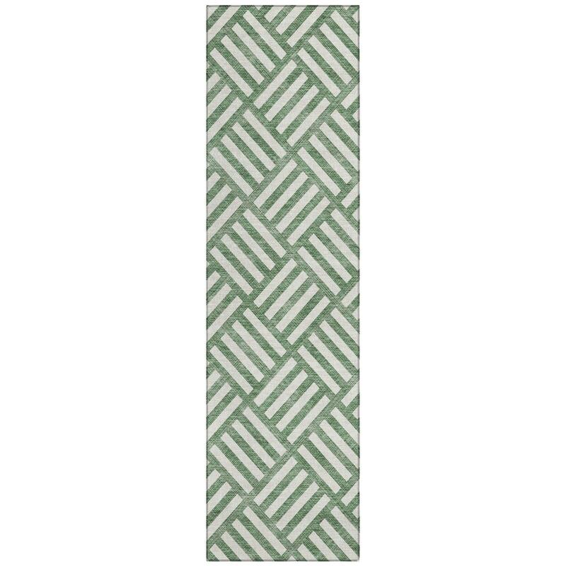 Machine Washable Indoor/ Outdoor Chantille Contemporary Geo Rug