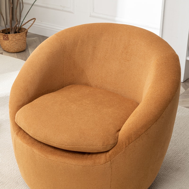 Roundhill Furniture Winnie Modern Swivel Barrel Chair