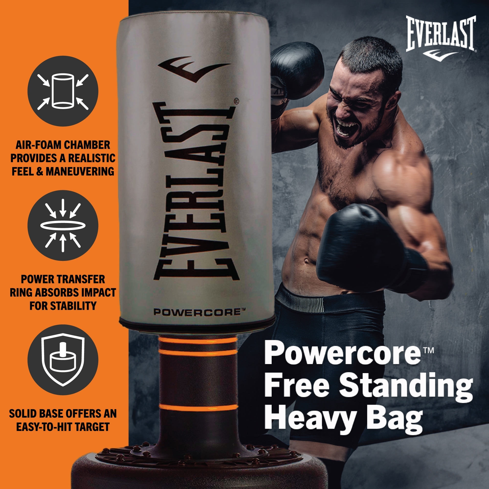 Everlast Powercore Freestanding Indoor Rounded Heavy Duty Fitness