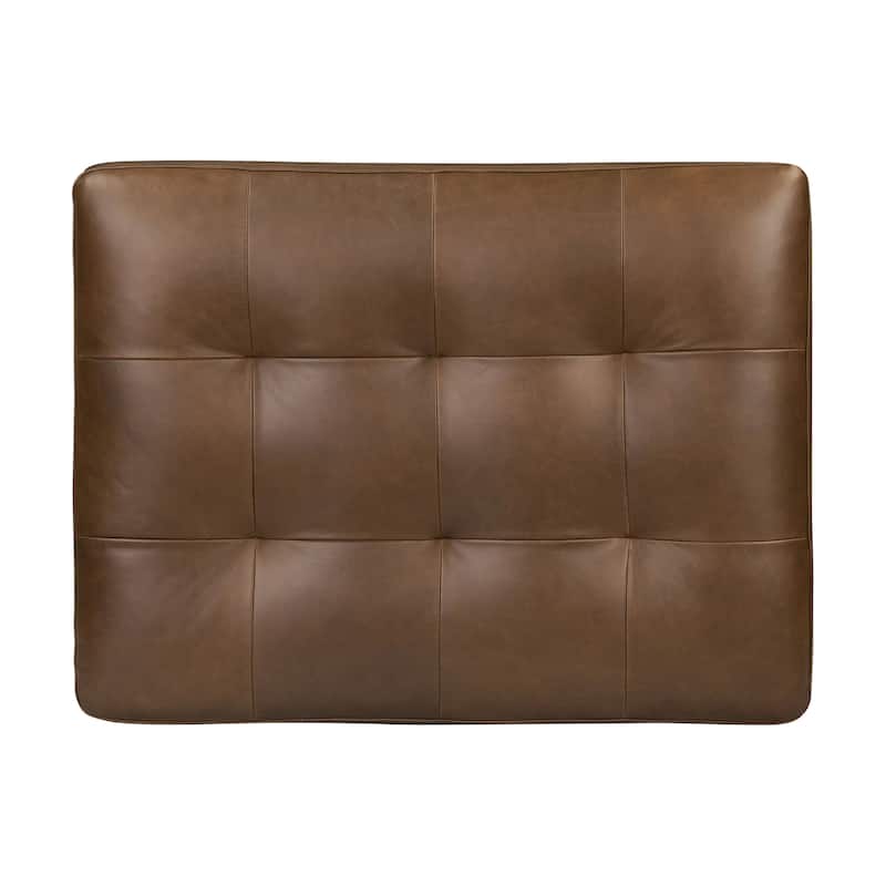 Poly & Bark Napa Ottoman - Full Grain Genuine Italian Leather