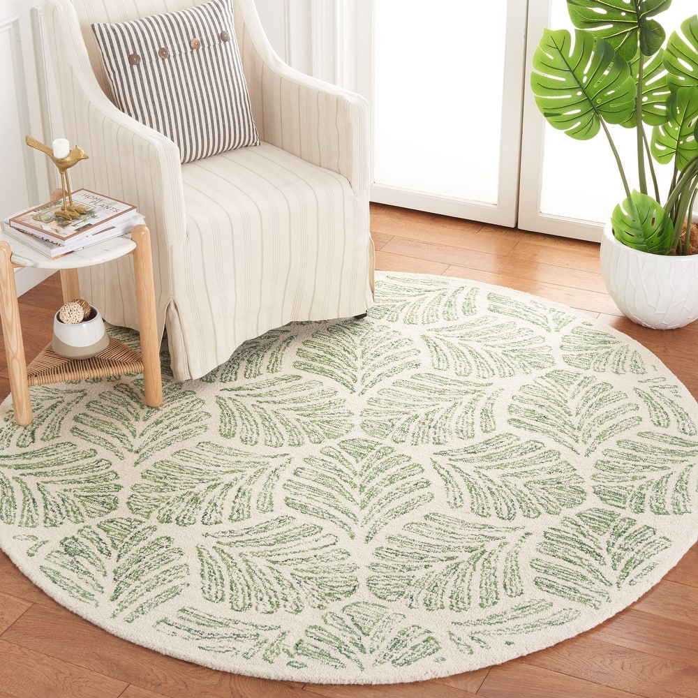 SAFAVIEH Handmade Jardin Sayde Botanical Wool Rug