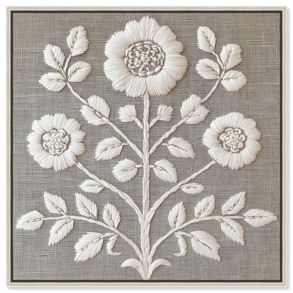 Stitched Symmetry I Canvas by Art Remedy