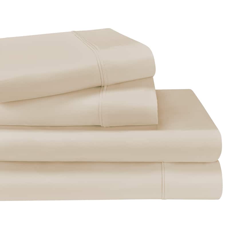 ﻿Superior 1200 Thread Count Egyptian Cotton Solid Bed Sheet Set