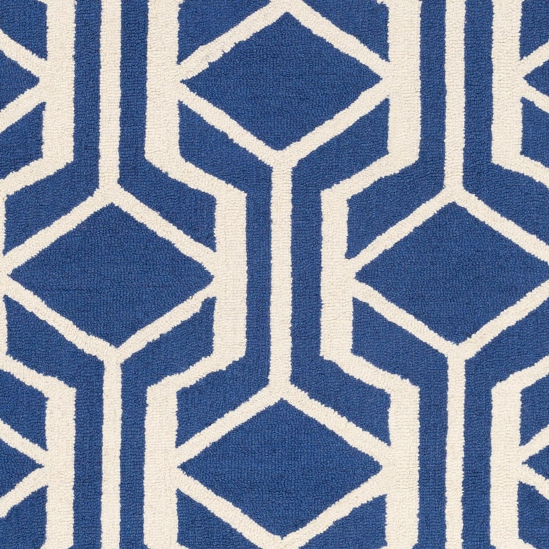 Pass Hand-Tufted Retro Geometric Wool Rug (7'6 x 9'6)