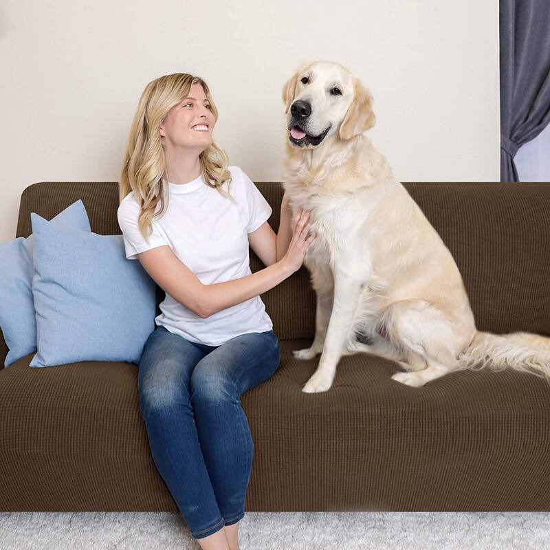 Subrtex 1-Piece Sofa Cover Stretch Soft Couch Loveseat Slipcover