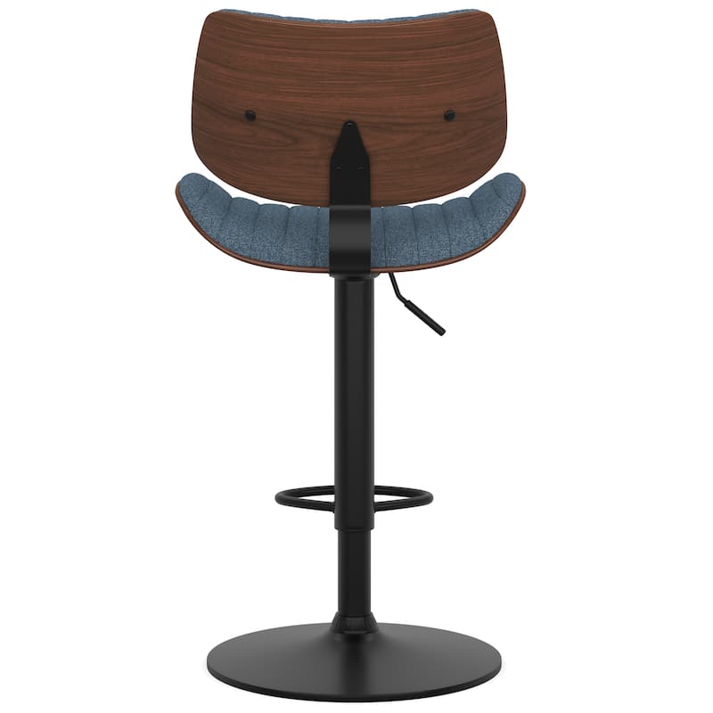 WYNDENHALL Annie Mid Century Modern Adjustable Bar Stool - 20.5"D x 19.7"W x 36.22 - 44.09 "H