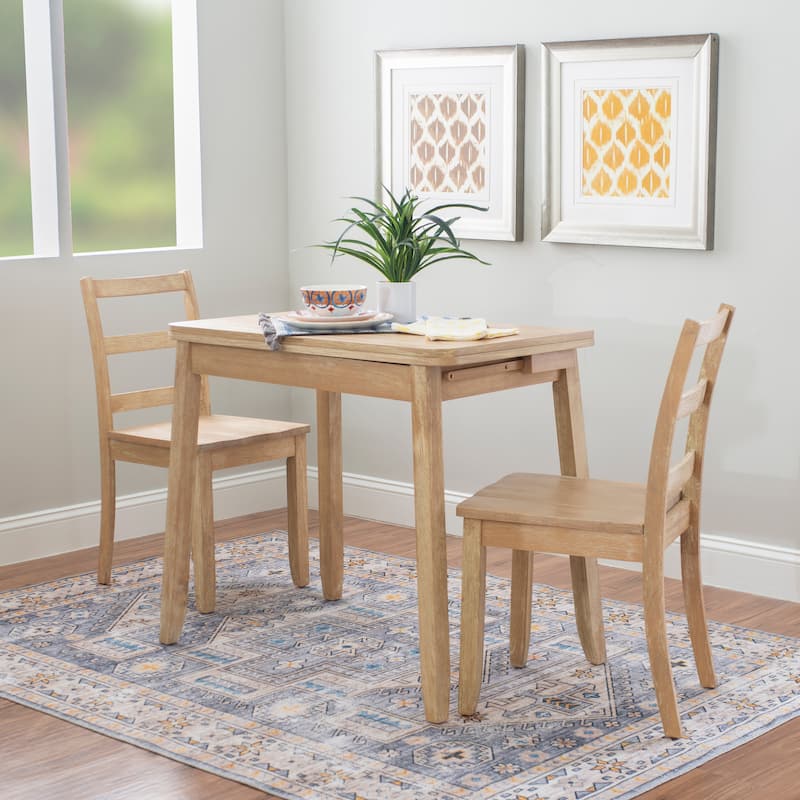 Conway Woden 3 Piece Folding Dining Set - Grey Wash