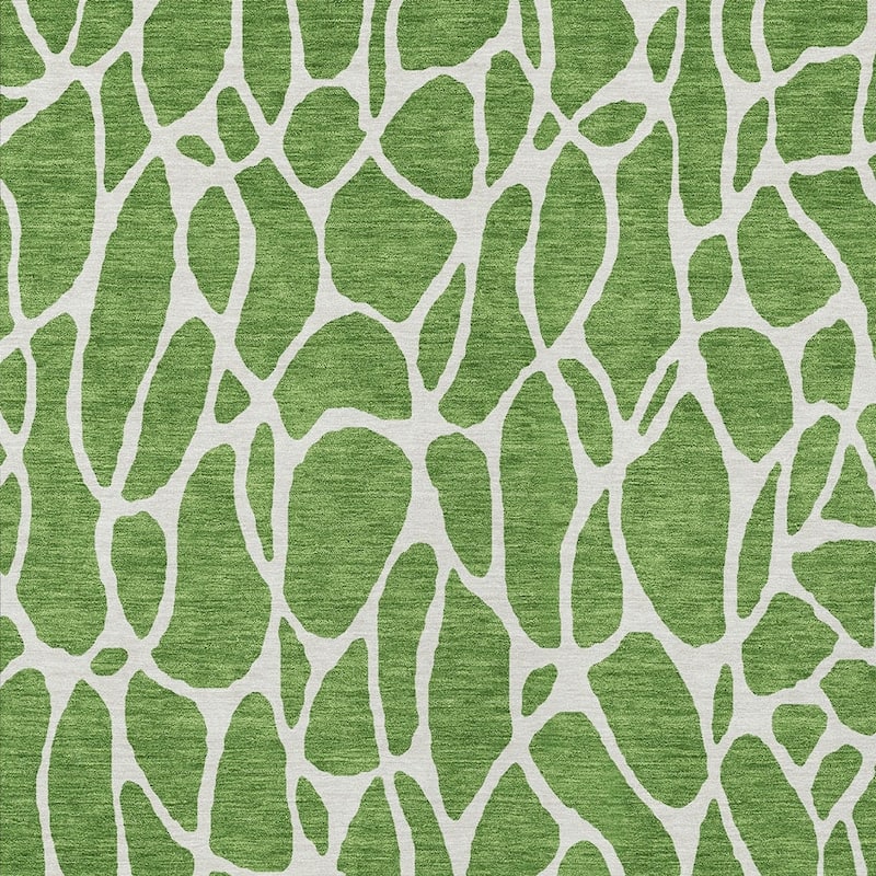 HomeRoots Geometric Transitional Rectangle Outdoor Rug
