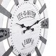 preview thumbnail 5 of 4, White Roman Numerals Wall Clock