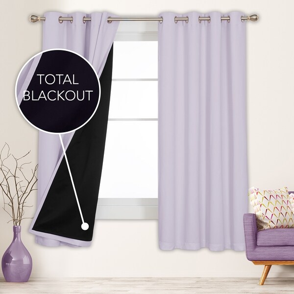 Deconovo 100 Percent Blackout with Liner Grommet Curtain 2 Panel On Sale Bed Bath Beyond 34509976