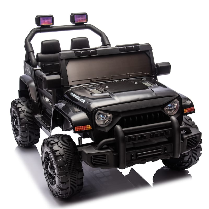 12V Ride-On Car for Kids with Remote Control, Four-Wheel Suspension, Music, Bluetooth, and MP3 for Ages 2-4