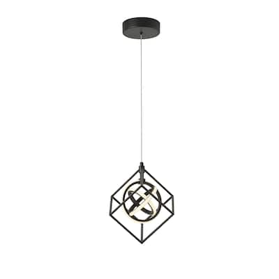 Tulip Collection Integrated LED Pendant, Matte Black - Medium