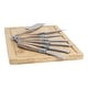 preview thumbnail 3 of 1, French Home Connoisseur 8-Piece Laguiole Cheese Knife, Spreader and Board Set