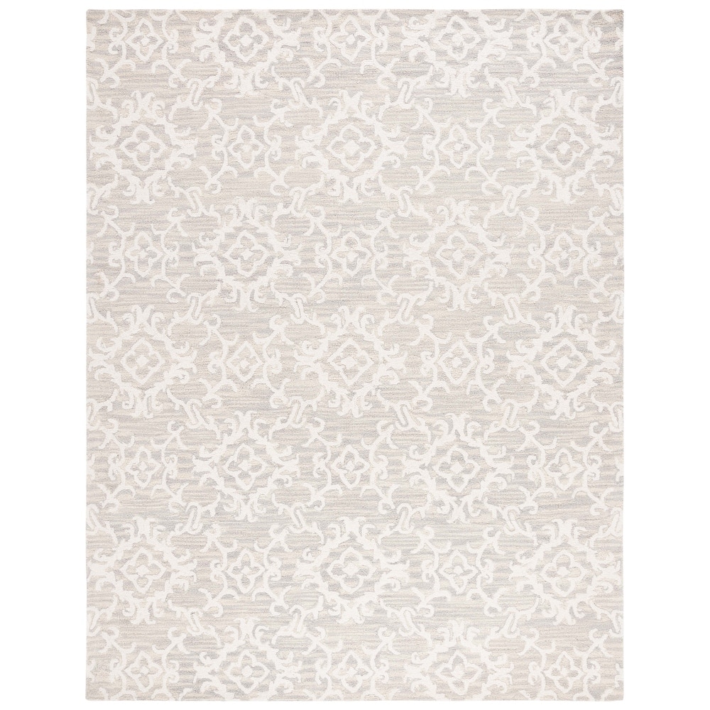 SAFAVIEH, Handmade Blossom Vesela Modern Floral Wool Rug