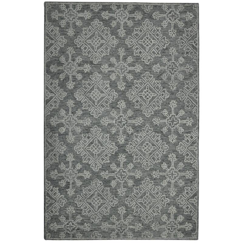 HomeRoots Oriental Transitional Rectangle Area Rug