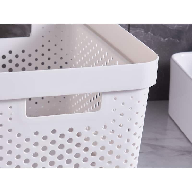 HANAMYA Lidded Storage Bin Organizer