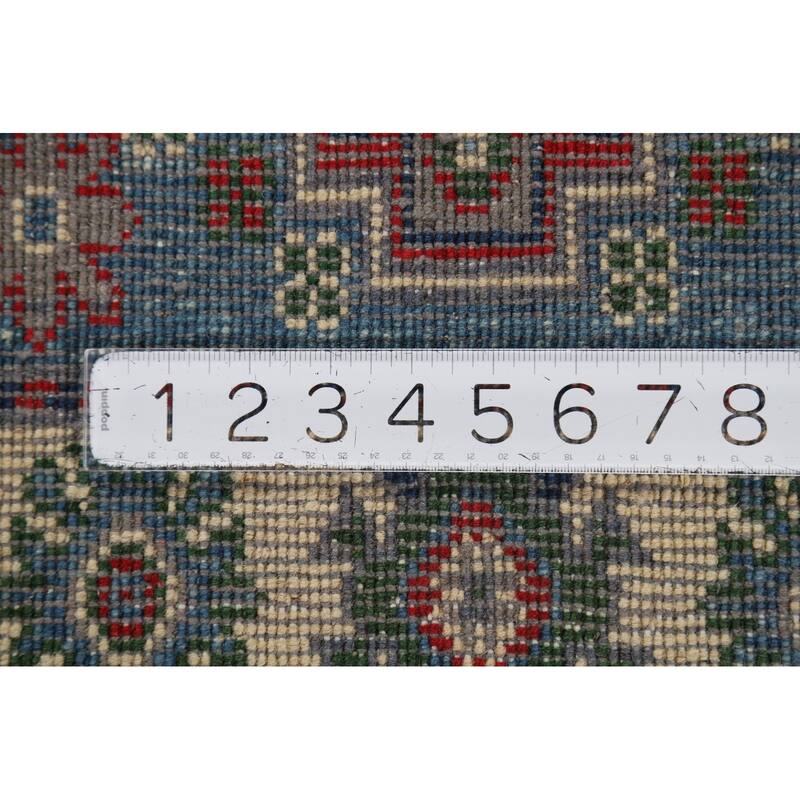 Blue Kazak Oriental Foyer Rug Handmade Wool Carpet - 2'0" x 3'0"