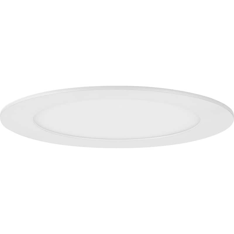 Everlume Collection 6 in. Satin White LED Low Profile Canless Recessed Downlight - 7.165 in x 7.165 in x 1 in - 7.165 in x 7.165 in x 1 in