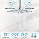 preview thumbnail 20 of 40, EVERSTEIN Thermostatic Shower System 12 Inch Rain Shower Head 3 Way Thermostatic Faucet with 6 Body Jets