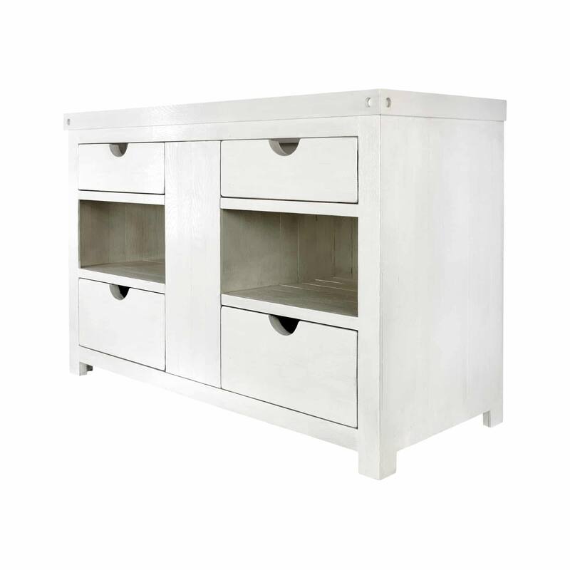 Vintner's Freestanding Reclaimed Oak Bathroom Vanity (Base Only)