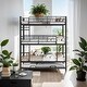 preview thumbnail 1 of 22, Metal Twin Size Triple Bunk Bed With Trundle, Space-saving, Black Black