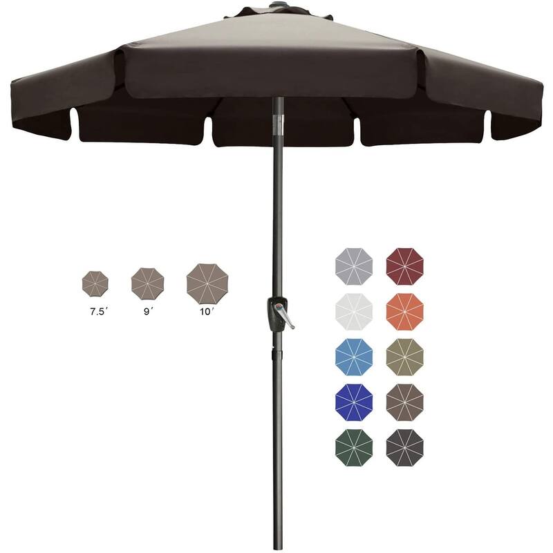ABCCANOPY 7.5FT Outdoor Patio Table Market Umbrella for Garden