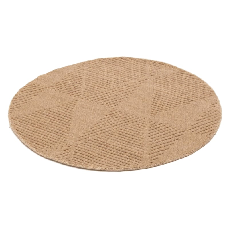 Kashkuli Gabbeh Tan Rug 4'0" x 4'0" - 4'0 x 4'0