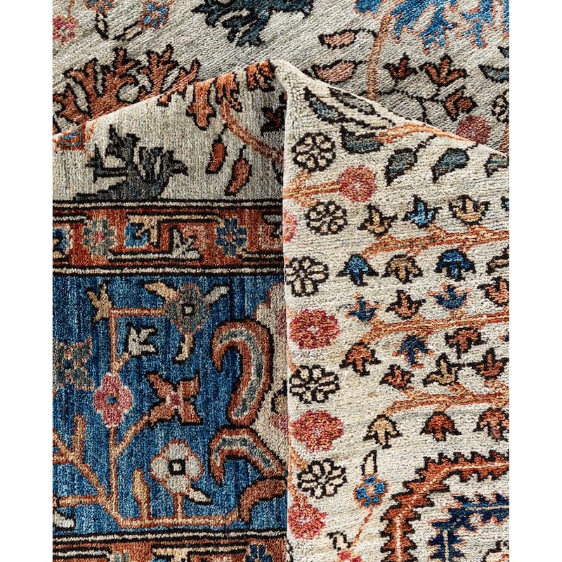Serapi One-of-a-Kind Hand-Knotted Area Rug - Gray - 9' 3" x 11' 11"