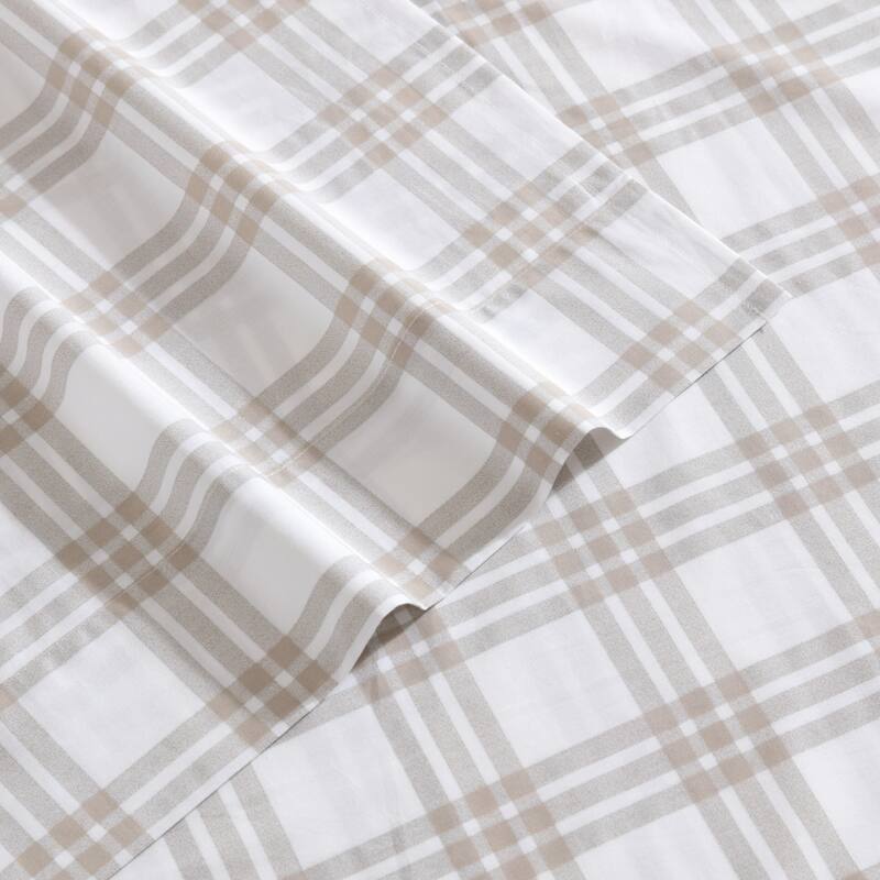 Eddie Bauer Printed Cotton Percale Deep Pocket Sheet Set