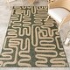 preview thumbnail 1 of 6, Nuloom Bambi Abstract Indoor / Outdoor Area Rug 4' x 6' - Green