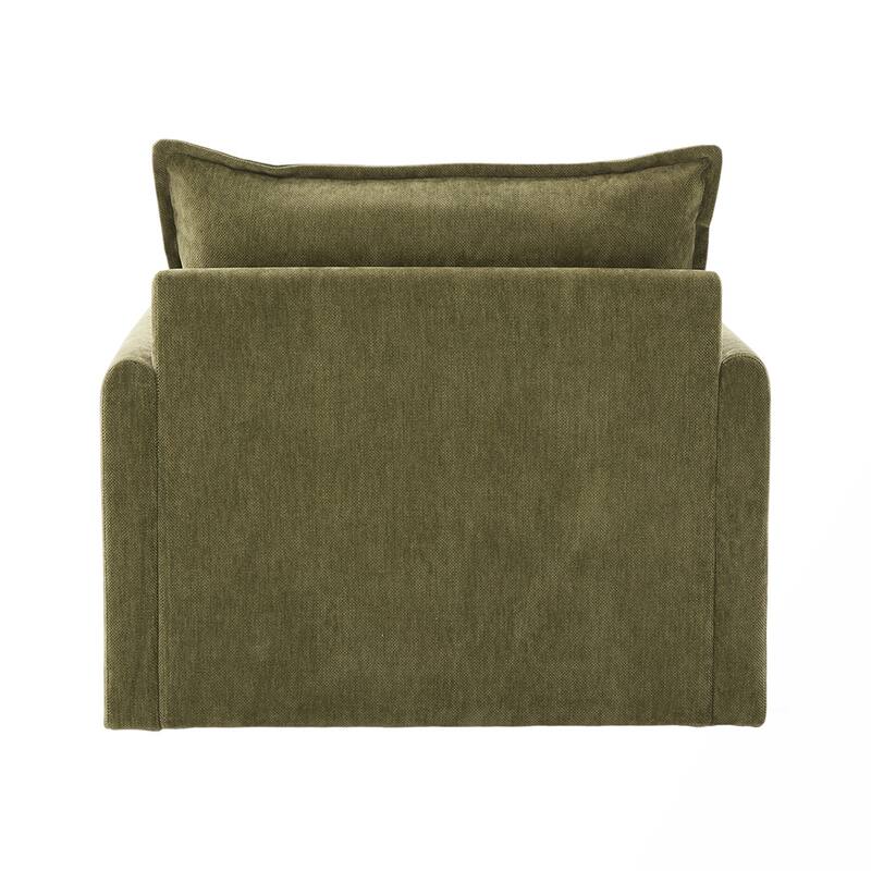 Chenille Swivel Accent ArmChair