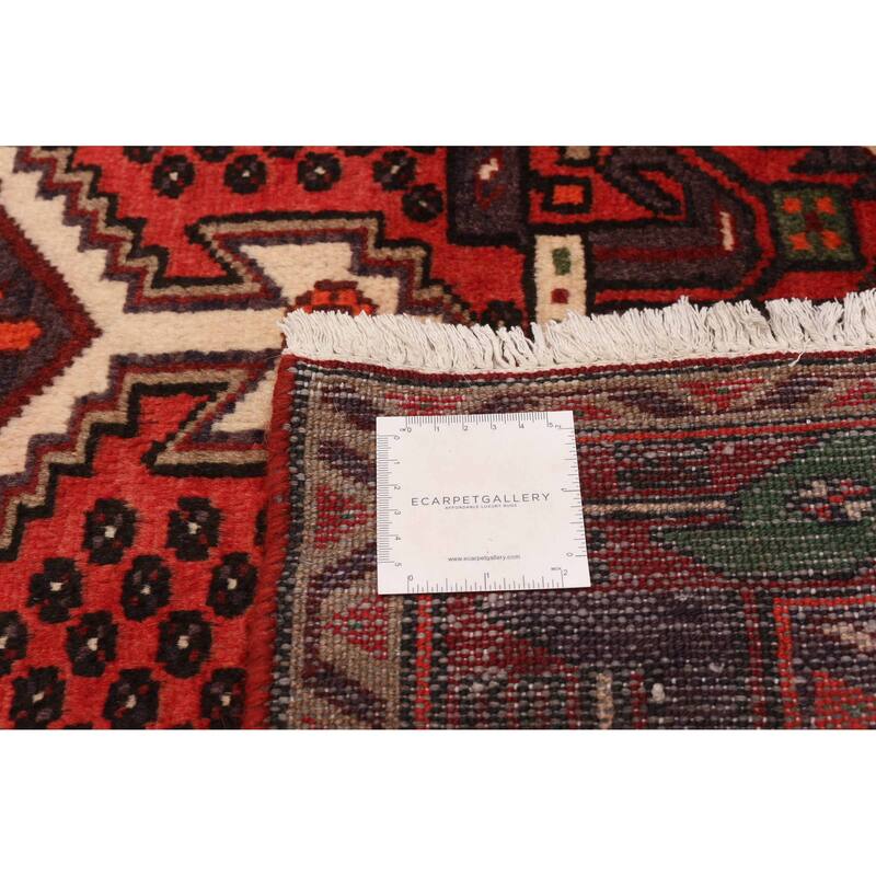 ECARPETGALLERY Hand-knotted Andelz Red Wool Rug - 3'5 x 5'4