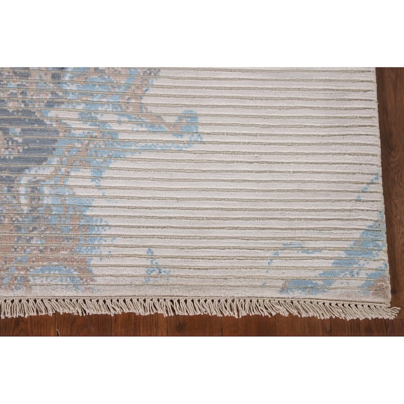Modern Accent Rug Hand-Knotted Abstract Wool Carpet - 3'0"x 5'2"