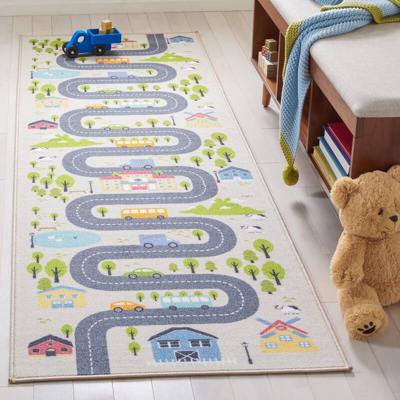SAFAVIEH Kids Playhouse Machine Washable Slip Resistant Tonya Hopscotch