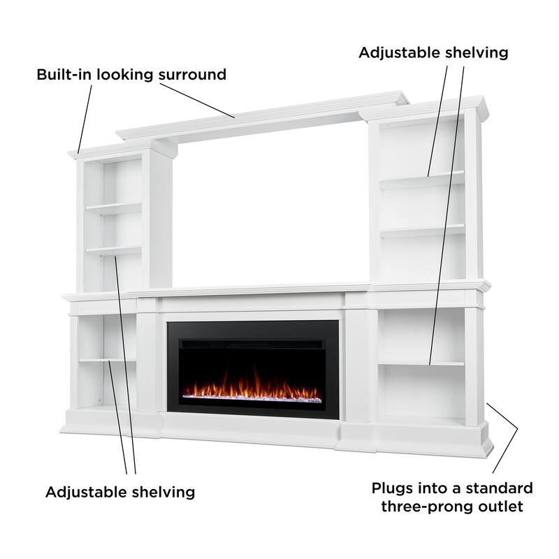Monte Vista 108" Smart Landscape Electric Fireplace TV Stand