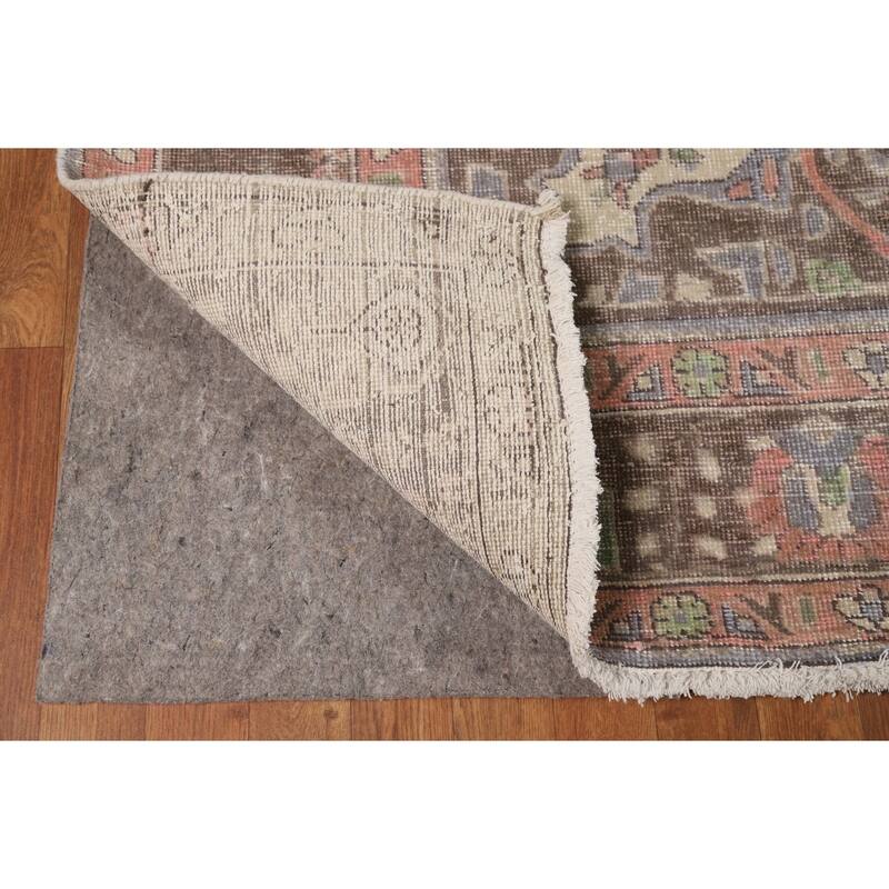 Gray Tabriz Persian Area Rug Hand-Knotted Wool Carpet - 8'3"x 11'1"